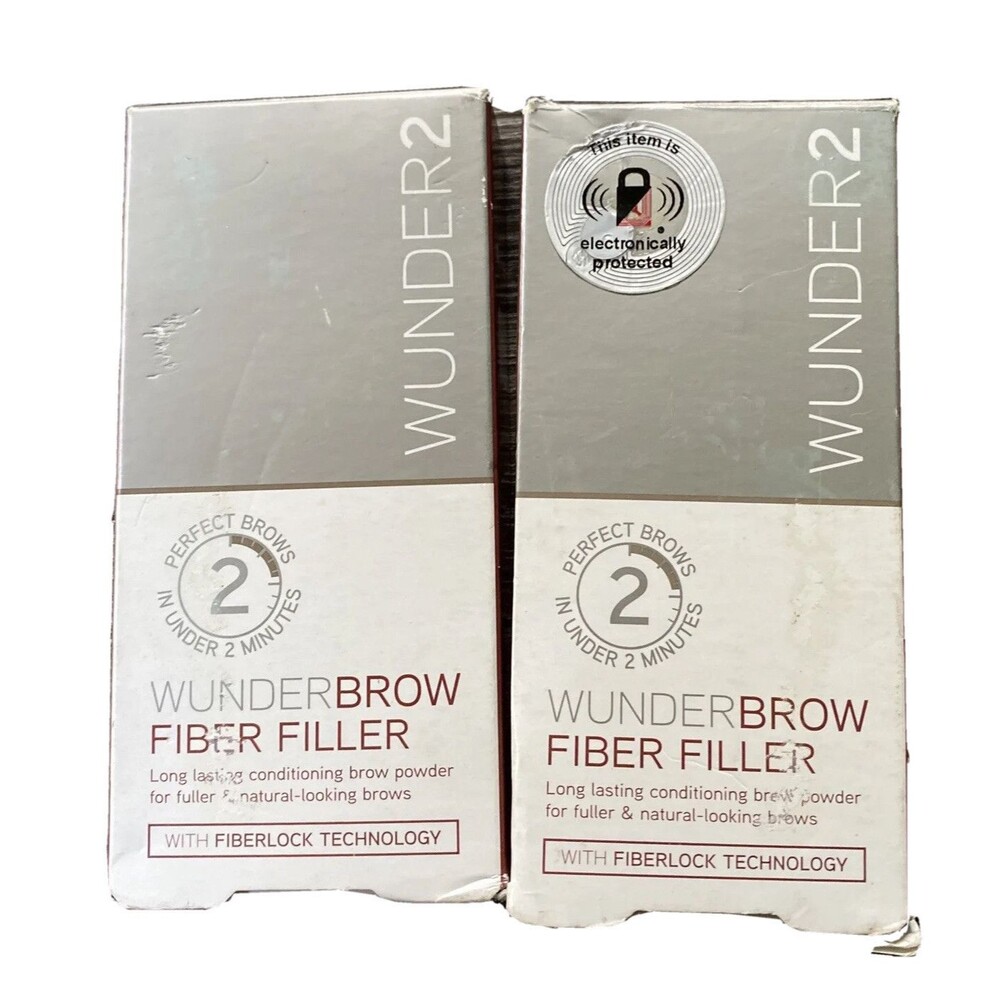 Wunder2 Wunder Brow Fiber Filler Burnette  0.07 oz EACH Lot Of 2 New